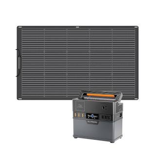 Complete solar generator package deal, AI generated