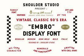Embro Font Family Types Of Lettering Embroidery Fonts Font Family