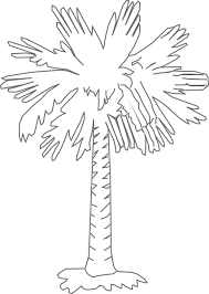 South Carolina Palmetto Logo Palmetto Tree Clear Clip Art Tree Coloring Page Palmetto Tree South Carolina Art