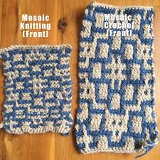 What's the difference between crochet and knitting? Mosaic Knitting Vs Mosaic Crochet Clearlyhelena