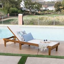 Outdoor wood chaise lounge clearance. Summerland Acacia Wood Chaise Lounge Christopher Knight Home Target