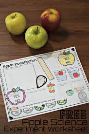 A healthy diet is a balancing act. Free Apple Science Experiment Worksheet