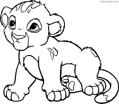 Maybe you would like to learn more about one of these? Baby Cute Simba Coloring Page Coloringall