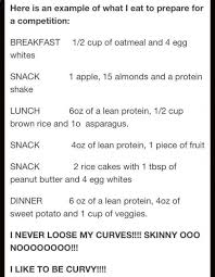 An Example Of Ingrid Romeros Clean Eating Diet Plan Because Its From Her A Professional Bikini Co Fitness Model Diet Plan Fitness Model Diet Competition Diet