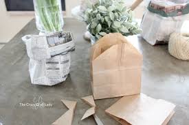 Recycled eco large newspaper paper bag for cosmetic package with hemp rope handles. How To Make A Decorative Newspaper Bag The Crazy Craft Lady