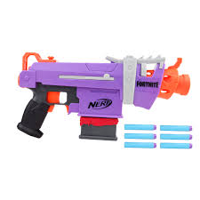 The gun holders are acoustic foam tiles, cut to fit and the shelves are lined with thick, tool box drawer liners (to prevent the guns from slipping and scratching the wood) the. Nerf Fortnite Smg E Blaster 6 Dart Clip 6 Official Nerf Elite Darts Walmart Com Walmart Com