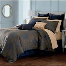 4.5 out of 5 stars. Royal Velvet Caldwell Jacquard Comforter Set Blue Gold Queen New 4 Piece Ebay
