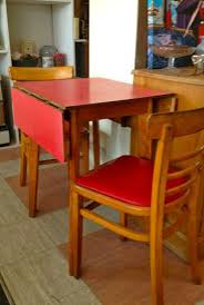 Vintage Retro Red 1950s 60s Formica Drop Leaf Dining Table Chairs Modernist Ebay Drop Leaf Dining Table Dining Table Chairs Trendy Kitchen