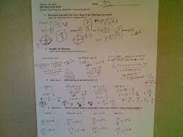 Students should first determine if the limit exists and if they do give the value of the limit. Precalculus Mrruth