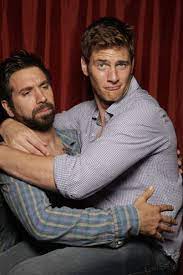 Chuck Photo Joshua Gomez Ryan Mcpartlin In The Tv Guide Booth Comic Con 2010 Chuck Tv Show Chucks Tv Guide
