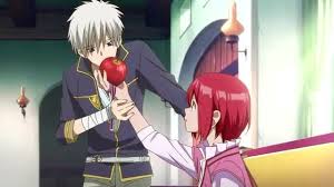 Zen And Shirayuki Scene From Episode 1 Snow White With The Red Hair Anime Romance Akagami No Shirayuki