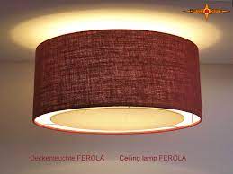 Provide replacement light covers for all solutions with 1000's of choices. Gruzdz Berlin Leuchten Lampenschirme Lichtobjekte Ceiling Lamp Made Of Dark Red Jute Ferola O45 Cm With Light Edge Diffuser