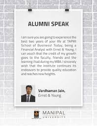 A Glimpse Of What Our Alumni Say About Us Manipal Financial Analyst Faculties