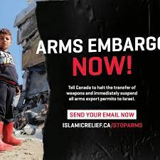 Canada: Halt the transfer of weapons and suspend all arms export permits to  Israel. The Islamic Relief Canada have officially launched th... | Instagram