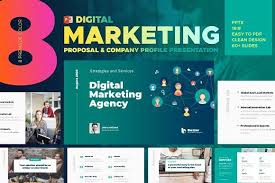Digital Marketing Powerpoint Templat By Afahmy On Creativemarket Digital Marketing Digital Marketing Agency Marketing Template