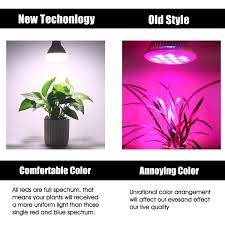 Smartinliving Led Grow Light E26 Bulbs Led Br30 Full Spectrum 14w Plant Lamp For Indoor Plants 5000k 120v Natural Pl Led Grow Lights Grow Lights Plant Lighting