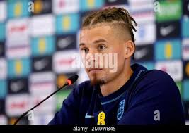 England's Kalvin Phillips during a press conference at Al Wakrah Sports  Complex in Al Wakrah, Qatar. Picture date: Thursday December 8, 2022 Stock  Photo