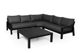 The frame of tables can be made of metal, wood and plastic. Stettler Outdoor Modular Sofa Set With Coffee Table