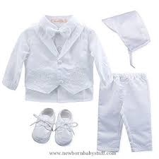 Baby Boy Clothes Booulfi Baby Boy S 5 Pcs Set Christening Baptism Outfits 3 6 Months Pure White