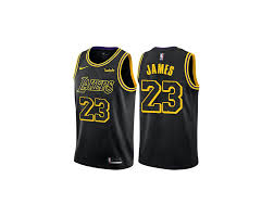 Lebron james will wear jersey no. Lebron James Men S Los Angeles Lakers 23 Swingman Black City Edition Jersey