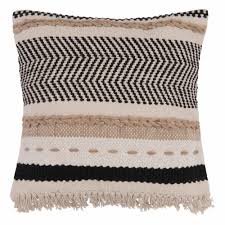 Kussen Van Ecru Katoen Met Print 45x45 Maisons Du Monde Coussin Maison Du Monde Maison Du Monde Oreille