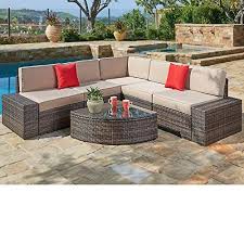 Suncrown Outdoor Furniture Sectional Sofa Outdoor Sectional Furniture Patio Sofa Set Outdoor Furniture