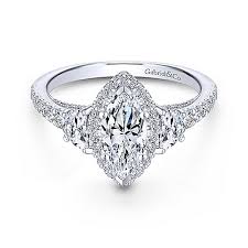 Incredible Marquise Diamond Wedding Ring Martina White Gold