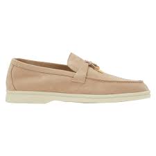 Shop the latest fw21 collection of designer for men on ssense.com. Loro Piana Summer Charms Walk Suede Loafers In Sand Natural Lyst