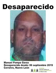🚨📢 #ApoyaLaBúsqueda Manuel Pompa Garza de 33 años de edad #Desaparecido  desde el 6 de septiembre 2019 en #Cerralvo #NuevoLeón Cualquier información  que ayude a localizarlo, comunícate a este facebook de #FUNDENL... -