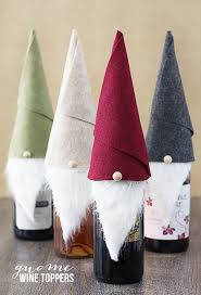 Every Respectable Garden Needs A Little Gnome Living Inside Of It Right I Have Gathered Together 10 O Wine Bottle Diy Wine Bottle Topper Wine Bottle Project