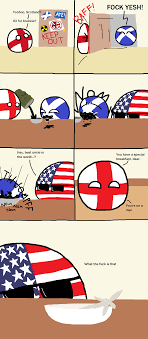 Breakfast Time England Scotland Usa By Brain 4 Breakfast Polandball Countryball Country Jokes Funny Memes Ball