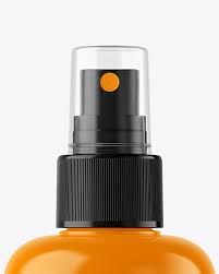 Download Glossy Spray Bottle Mockup In Bottle Mockups On Yellow Images Object Mockups PSD Mockup Templates