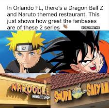 Maybe you would like to learn more about one of these? In Orlando Fl There S A Dragon Ball Z And Naruto Themed Restaurant This Just Shows How Great The Fanbases Are Of These 2 Series 4 Me Noodle Shop Q Wis