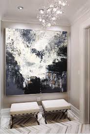 Black And White Abstract Canvas Art Large Abstract Oil Painting Oversize Painting Black And White Abstract Painting Black Painting White Painting Gray Painting Wall Art Canvas Oil Painting Abstract Large Canvas Art Black Art Painting