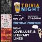 Trivia Night - Love, Lust, and Literary Lines —.... event in Grayslake, IL
