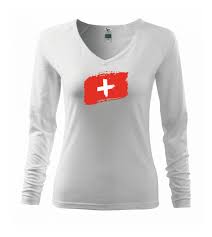 Stáhněte si úžasné obrázky zdarma s motivem švýcarská vlajka. Svycarsko Vlajka Triko Damske Elegance Myshirt Cz