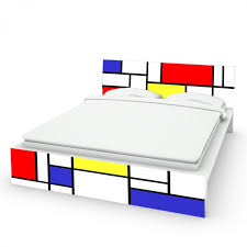 Ikea strisce led e holmsund divano letto a 3. Letto Malm Mondrian Sticker Per Mobile Facile Da Applicare