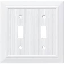 If you need to repair or patch any holes in the upper part of the wall, go ahead and tackle that now. Franklin Brass Classic Beadboard Double Switch Wall Plate In Pure White Walmart Com Walmart Com