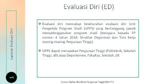 Data kuantitatif format instrumen pemenuhan syarat minimum akreditasi program studi tahun 2019 baru! Laporan Evaluasi Diri Led Dan Kinerja Program Studi