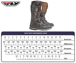Fly Racing Youth Boot Size Chart Best Picture Of Chart