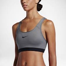 Nike Classic Padded Women S Medium Support Sports Bra Size L Carbon Heather Medium Support Sports Bra Sports Bra Best Sports Bras