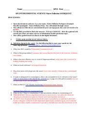The motivators should go bankrupt if they don't know clearly who they really are actually talking to. Jaramillo Water Pollution Webquest Docx Name Apes Date Ap Environmental Science Water Pollution Webquest Procedures Open The Document And Save It As Course Hero