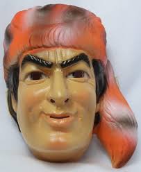 Vintage Walt Disney Davy Crockett Halloween Mask CeSar Costumes