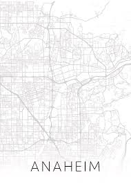 Compared to the median income of $47,122 in 2000 this represents an increase of 38.1%. Anaheim California Black And White City Street Map Series Mixed Media By Design Turnpike