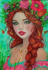 Design with various colored pencils