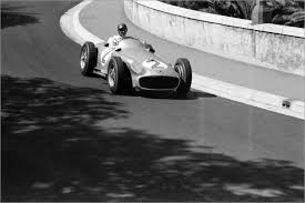 Fangio monaco gp 1955 . Juan Manuel Fangio Mercedes W196 Grosser Preis Von Monaco 1955 Poster Online Bestellen Posterlounge De