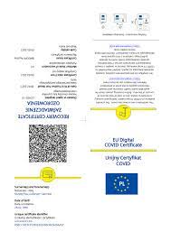 Certyfikat covid, czyli dokument który świadczy o tym, że zostało się w pełni zaszczepionym przeciwko koronawirusowi już do pobrania w formie elektronicznej. Opis Certyfikatow Unijny Certyfikat Covid Portal Gov Pl