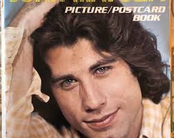 Vintage John Travolta Picture/postcard 1979 Book