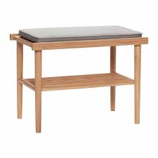 Hubsch Interior Bank Noni Natur Kleine Sitzbank Skandinavische Mobel Sitzbank Gepolstert