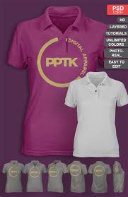 Change the color of the free mockup and place. Womens Polo Shirt Mockup Ghosted Psd Prepress Toolkit